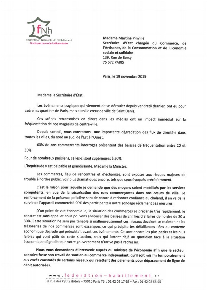 lettre ouverte a Martine PINVILLE bernard morvan FNH- 1